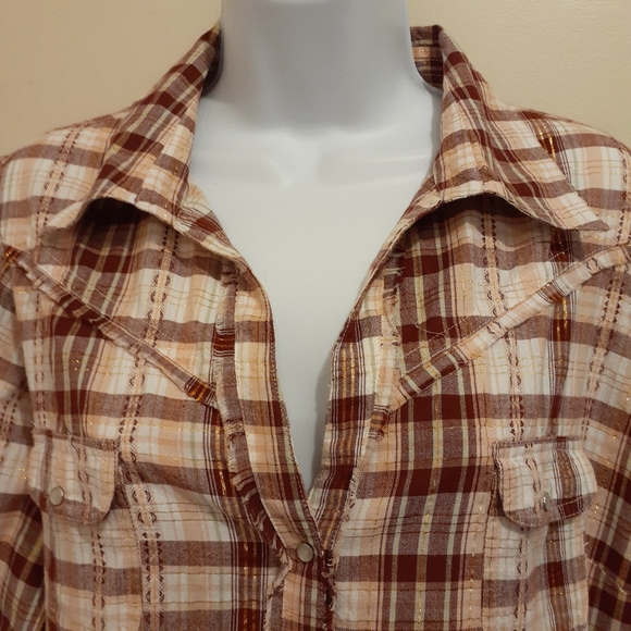 M&Co Western Checked Shirt - Picture 3 of 14